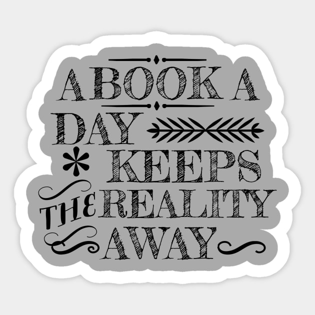 A Book a Day... Sticker by Carol Oliveira